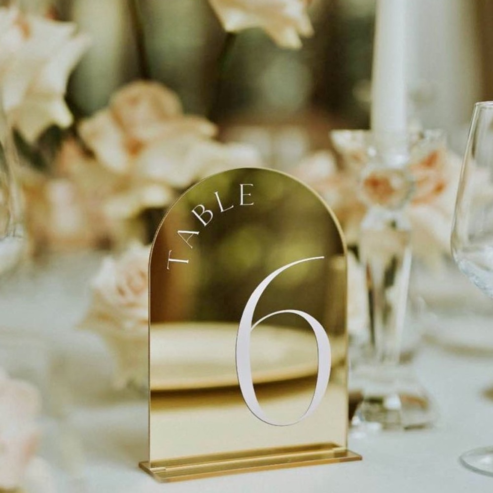 Wedding Table Numbers 1-11